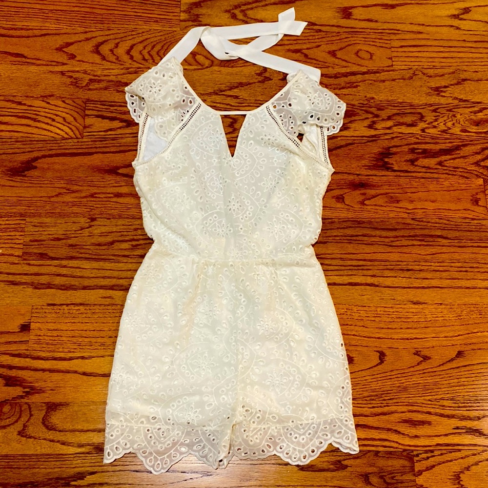 Perfect White Open Back Romper